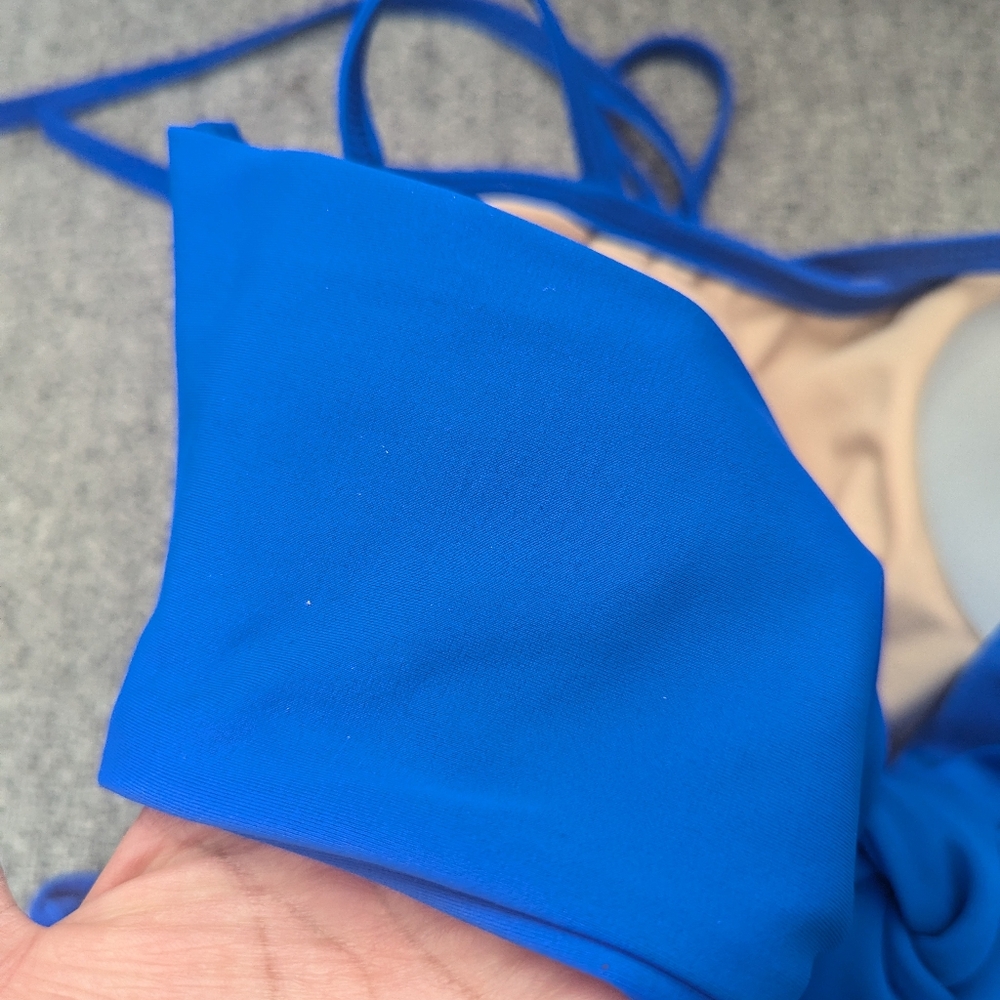 đ Royal Blue Strapless Bikini Set - Picture 6 of 9